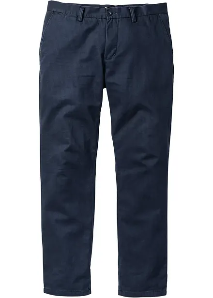 Chinos av bomull i Regular Fit, Straight