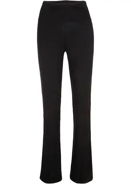 Leggings i bomull med utsvängda ben