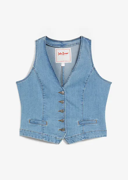 Stretchig jeansväst