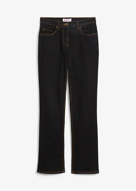 Straight Stretch Jeans Mid Waist
