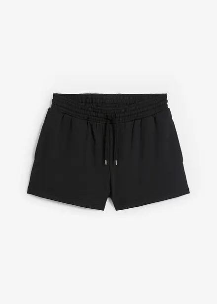 Trikåshorts med knytband