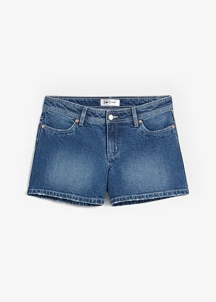 Stretchiga jeansshorts, Mid Waist