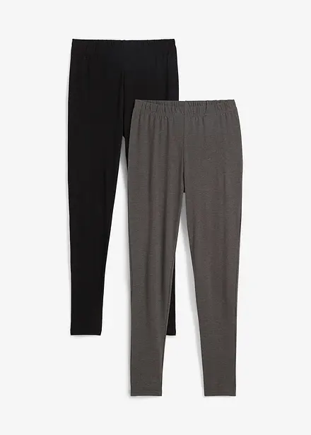 Leggings med ren ekologisk bomull (2-pack)