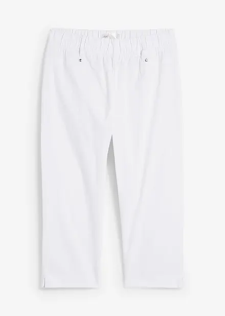 Stretchig capribyxa med resårmidja