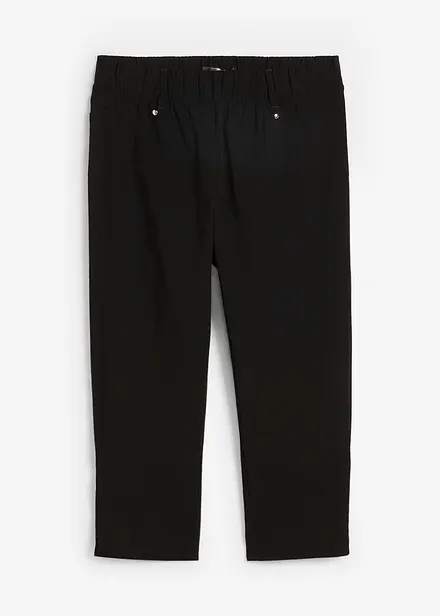 Stretchig capribyxa med resårmidja