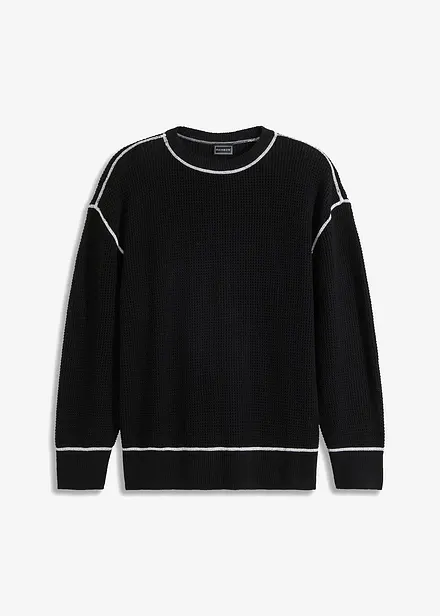 Tröja med återvunnen bomull, Loose Fit