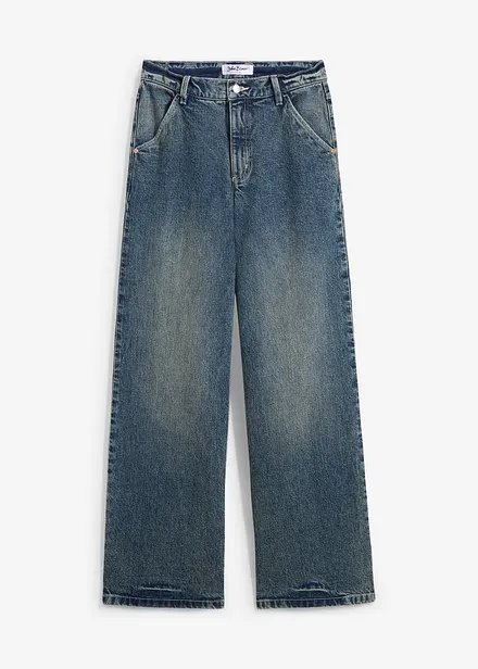 Wide Leg Jeans High Waist, Low Stretch