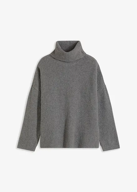 Ribbstickad polotröja