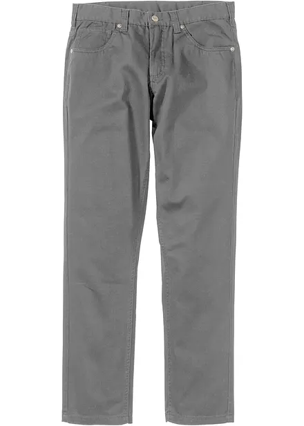 Byxa i twill av bomull, Regular Fit, Straight