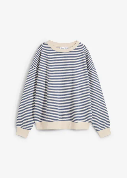 Randig oversizesweatshirt