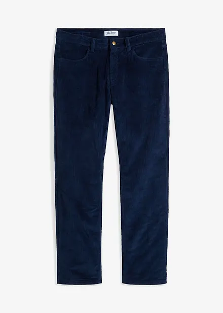 Flanellfodrad manchesterbyxa, Loose Fit, Straight