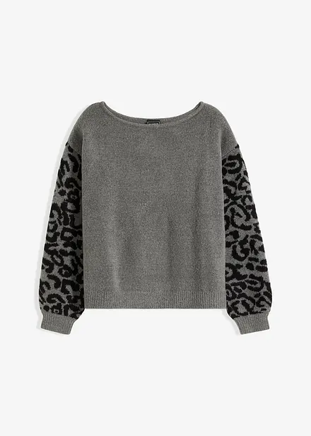 Leopardmönstrad tröja