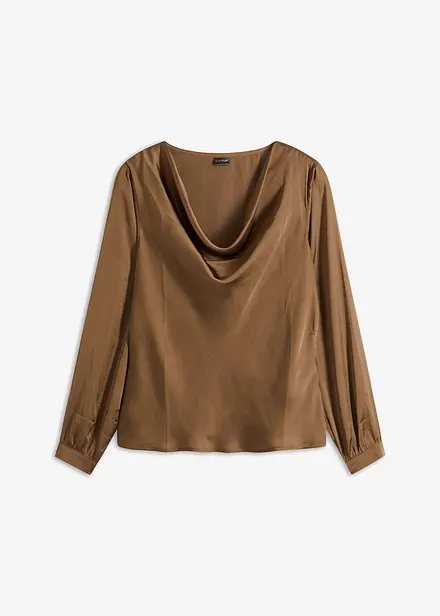 Blus i fin satin