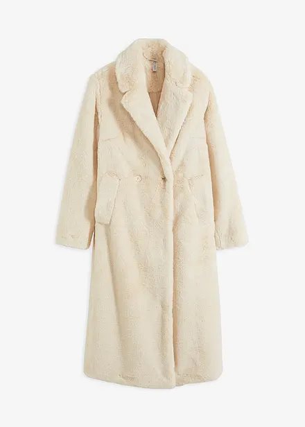 Fuskpälskappa med krage och slag