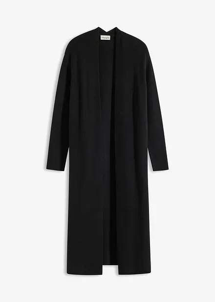 Lång cardigan med viskos