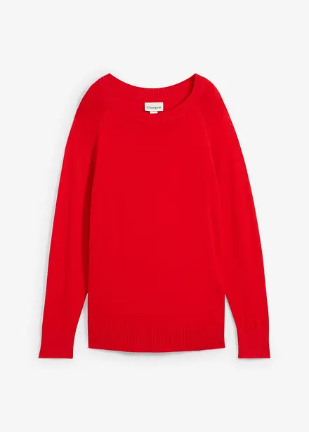 Stickad tr&ouml;ja i bekv&auml;m modell