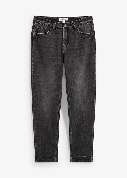 Classic Fit Stretch Jeans i kortare modell med avsmalnande ben