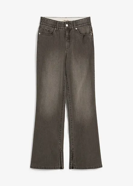 Straight Jeans High Waist, med slits