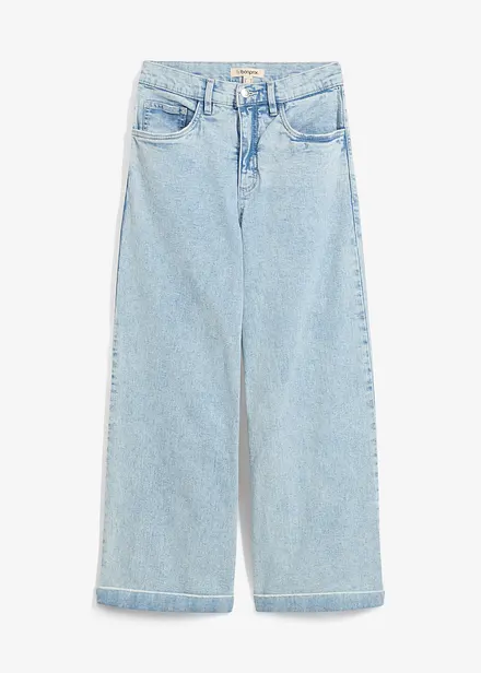 Wide Leg Jeans High Waist, cropped