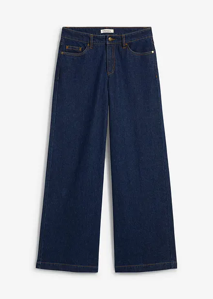 Wide Leg Jeans Mid Waist, Full Length