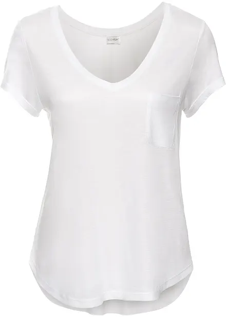 T-shirt i mjuk viskos
