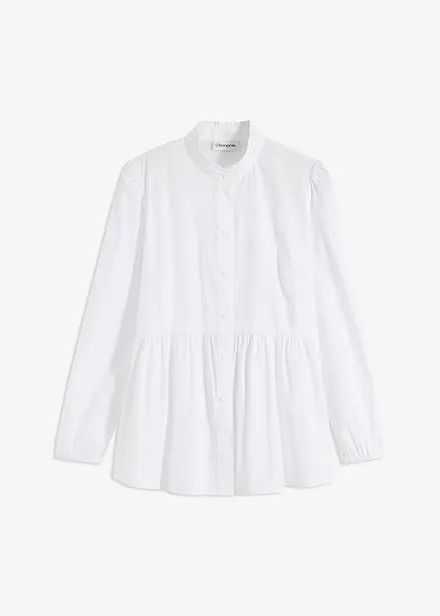 Lång blus  med rynkning