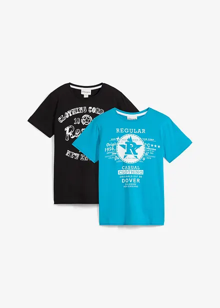 T-shirt för barn (2-pack) i ekologisk bomull