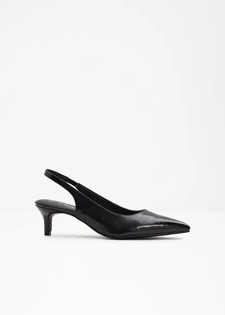 Slingbackpumps med smal klack