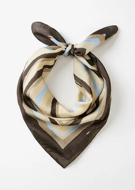 Sidenscarf med geometriskt mönster