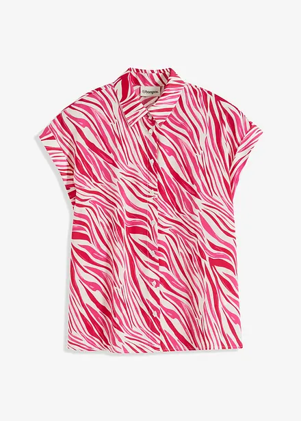 Blus av böljande satin