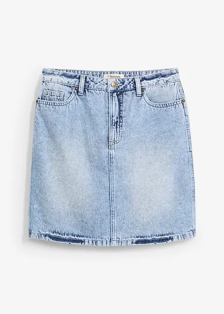Jeanskjol Mid Waist, Low Stretch