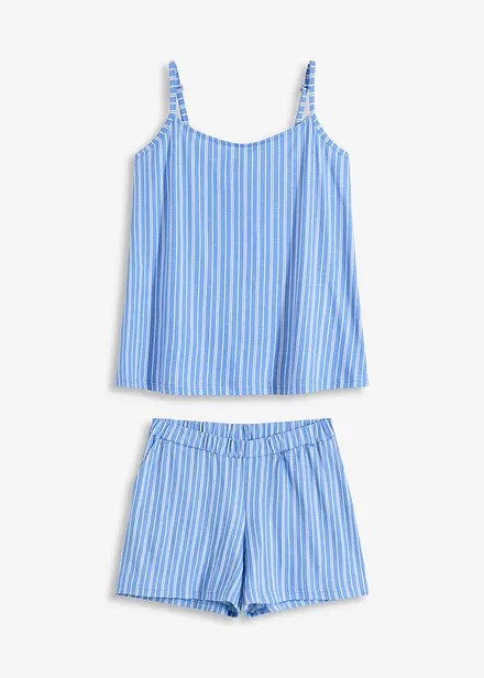 Pyjamas med shorts och överdel med smala axelband