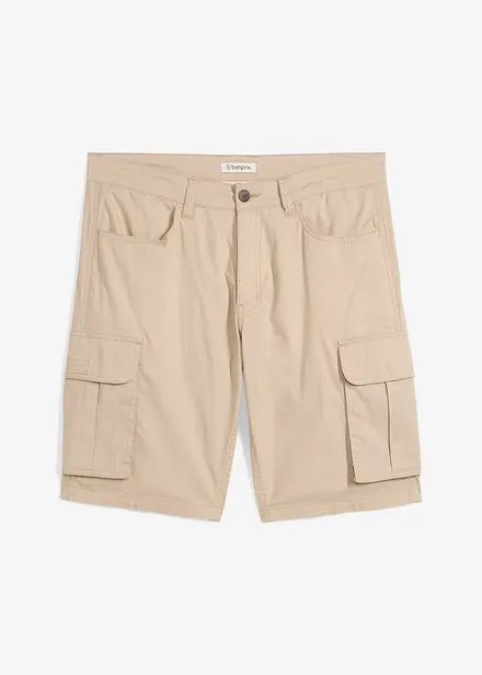 Stretchiga bermudashorts i cargostil, normal passform