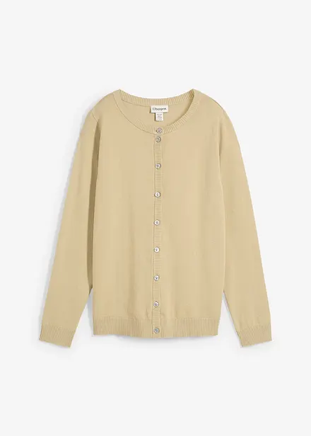 Cardigan med rund halsringning