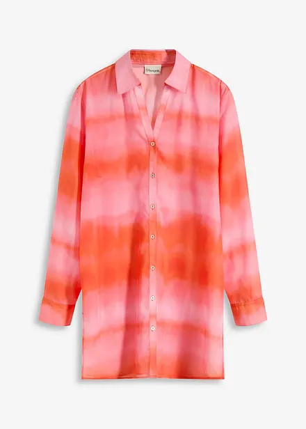 Lång blus med batikmönster