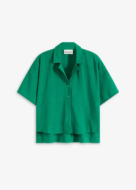 Skjortblus i oversizemodell