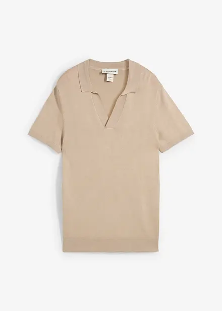 Somrig finstickad pikétröja