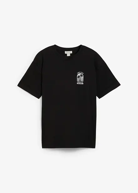 T-shirt av ekologisk bomull med tryck på ryggen