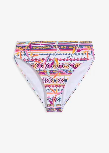 Bikinibyxa med hög midja och höga benöppningar