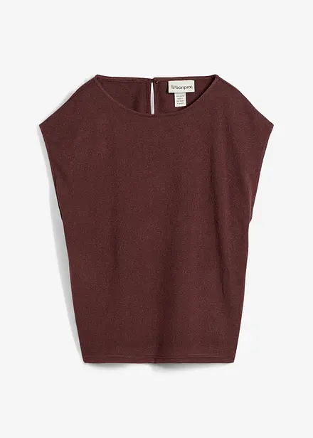 Oversizetopp med stickad look