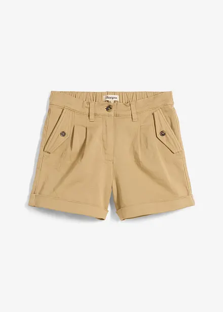 Twillshorts med hög midja
