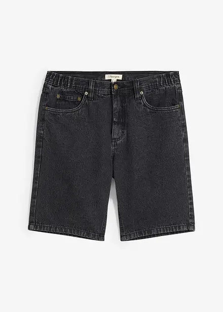 Jeansshorts med t&ouml;jbar midja Classic Fit