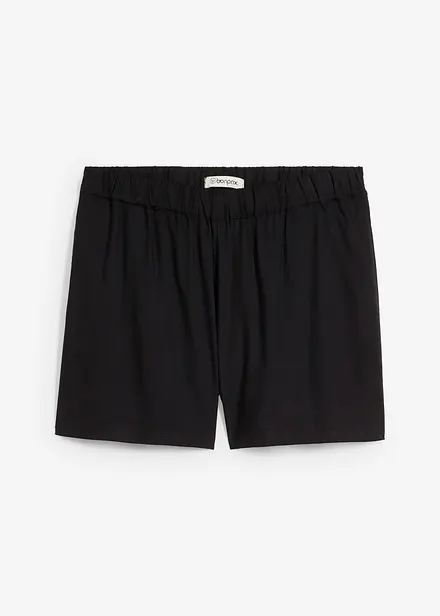 Viskosshorts med bekväm midja
