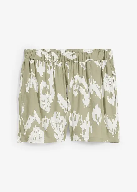 Viskosshorts med bekväm midja