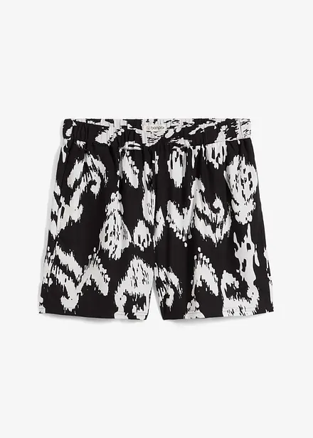 Viskosshorts med bekväm midja