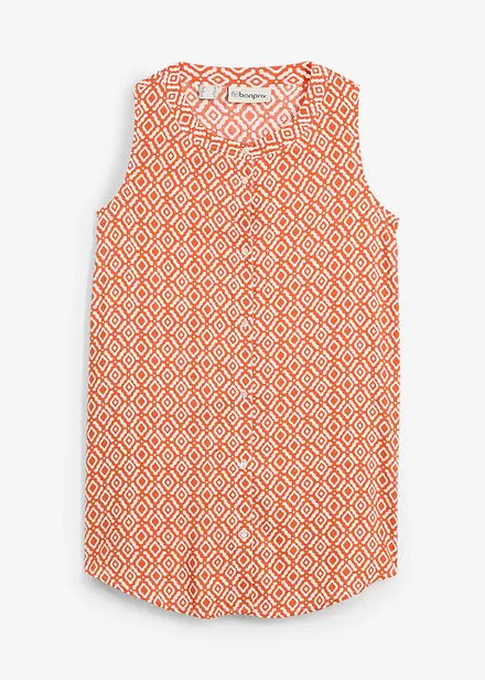 Lång blus av mjuk viskos