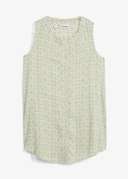 Lång blus av mjuk viskos
