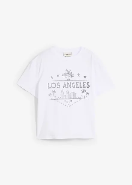 T-shirt i kort modell av jersey