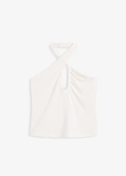 Linne med halterneck och cutout