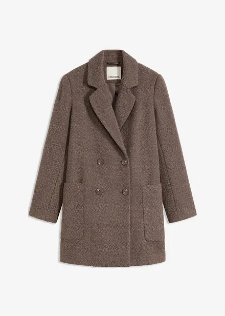 Kort kappa med yllelook